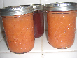 apple sauce in jars